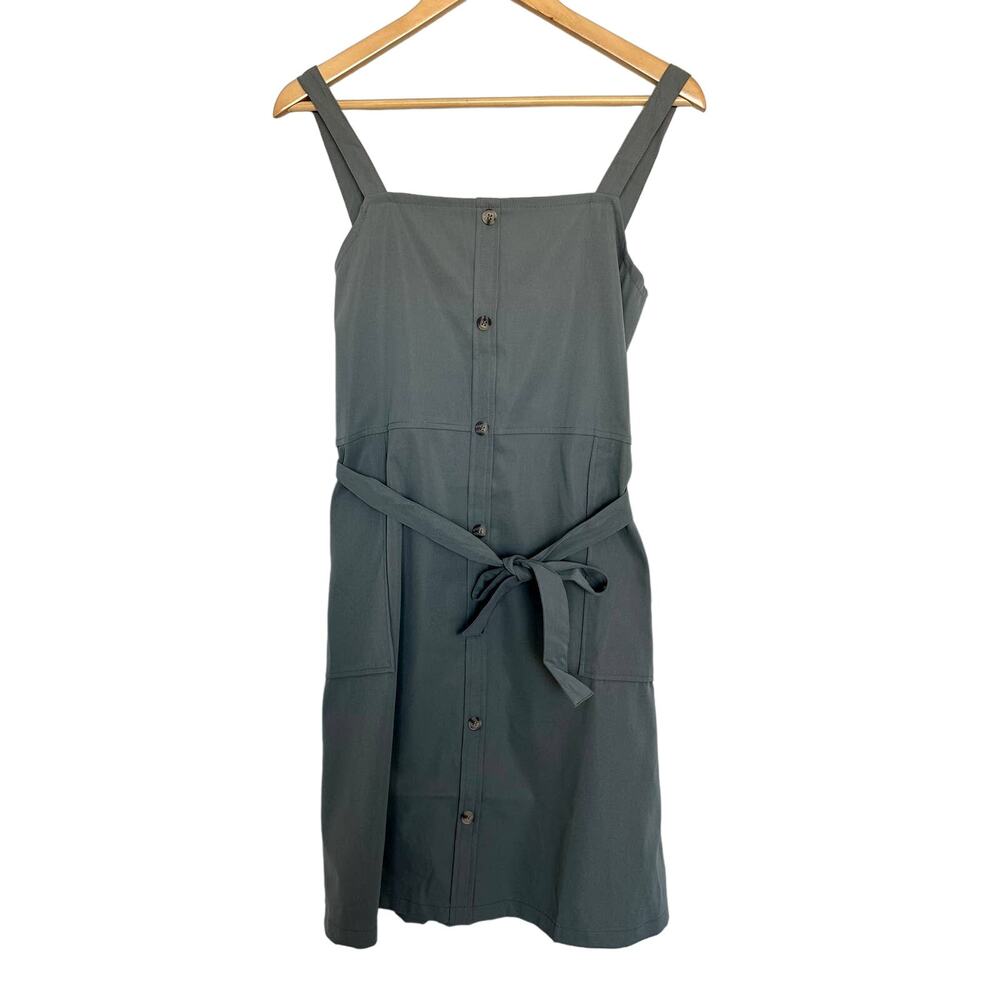 Bailey's Blossom Olive Green Sleeveless Dress Small New